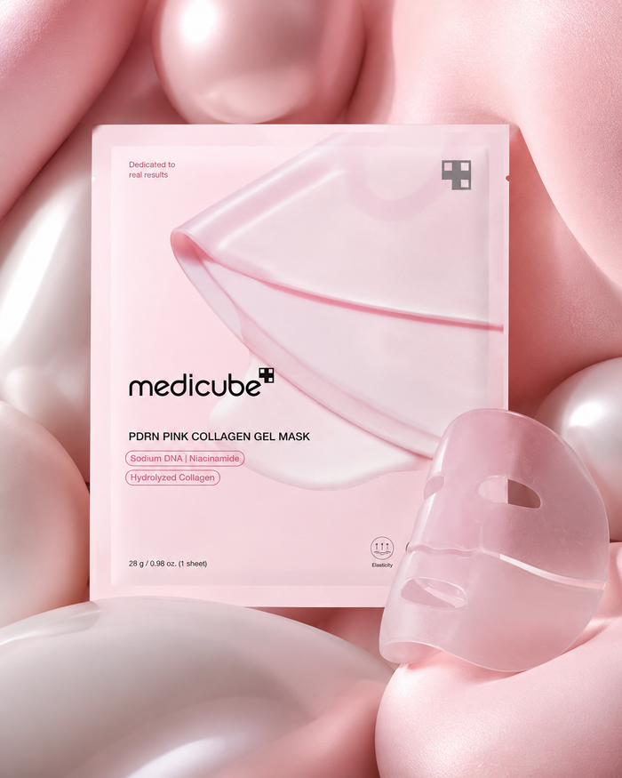 Medicube PDRN Pink Collagen Gel Mask — Masque Gel au PDRN de Saumon | 1 unité, 28g
